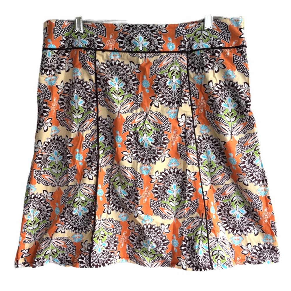 90s Y2K 3 HEARTS Floral/Mandala Printed Skirt